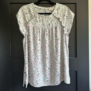 Ladies cap sleeve blouse